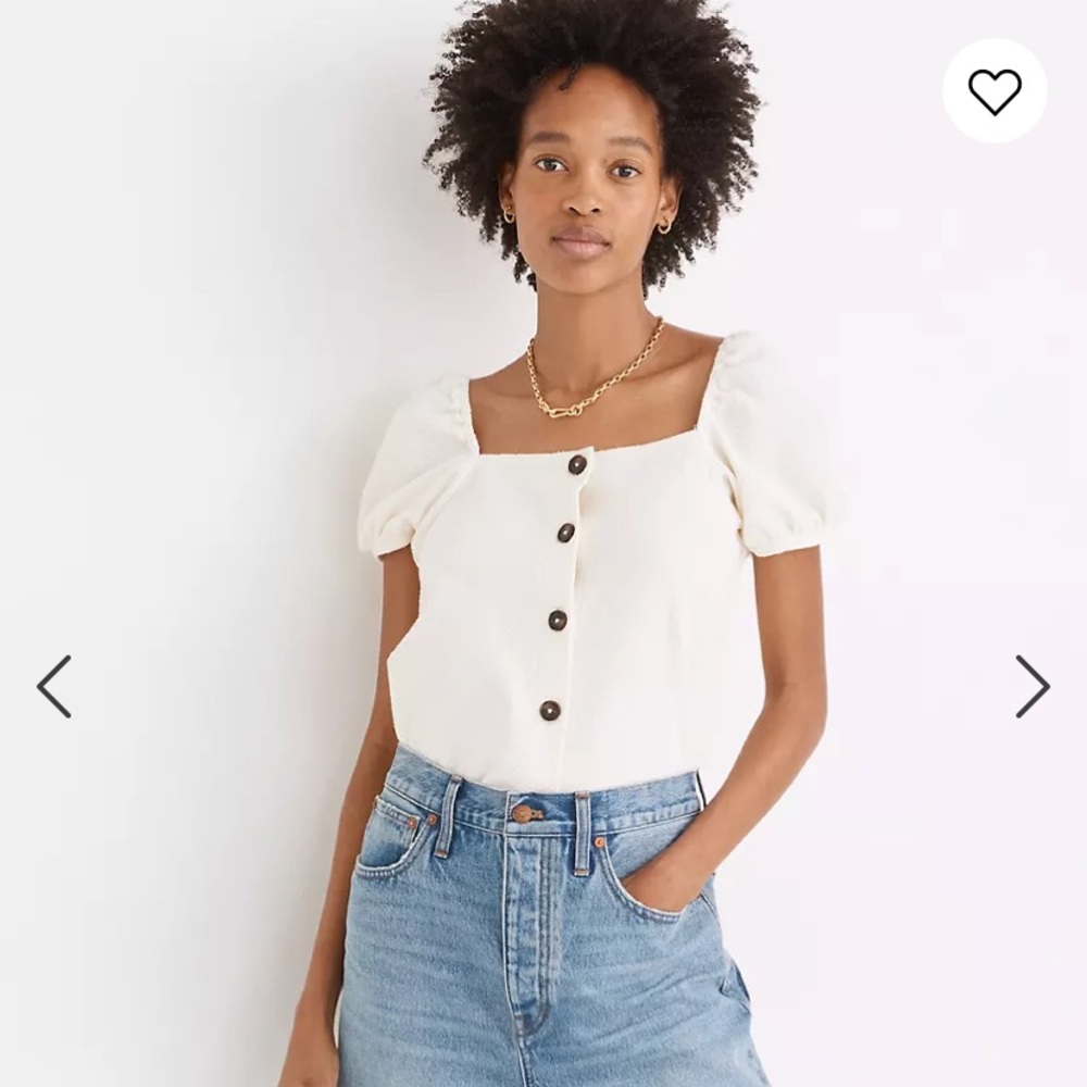 Madewell puff sleeve shirt